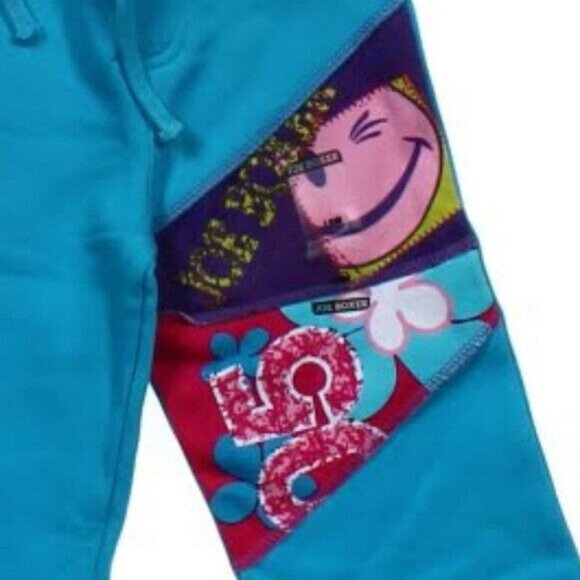 Joe Boxer Size 18M Infant Girls Patchwork Pant Smile Design Drawstring Waist NEW - Picture 2 of 7